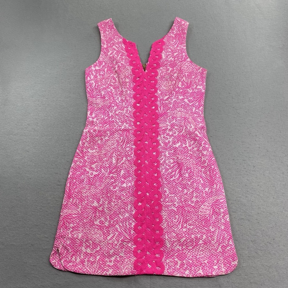 Lilly Pulitzer x Target Dress Womens 4 Pink Sheath See You Later Sleeveless